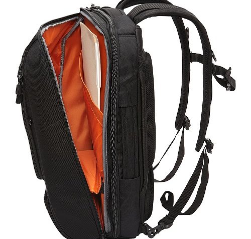 eBags Slim Laptop Backpack Black Open